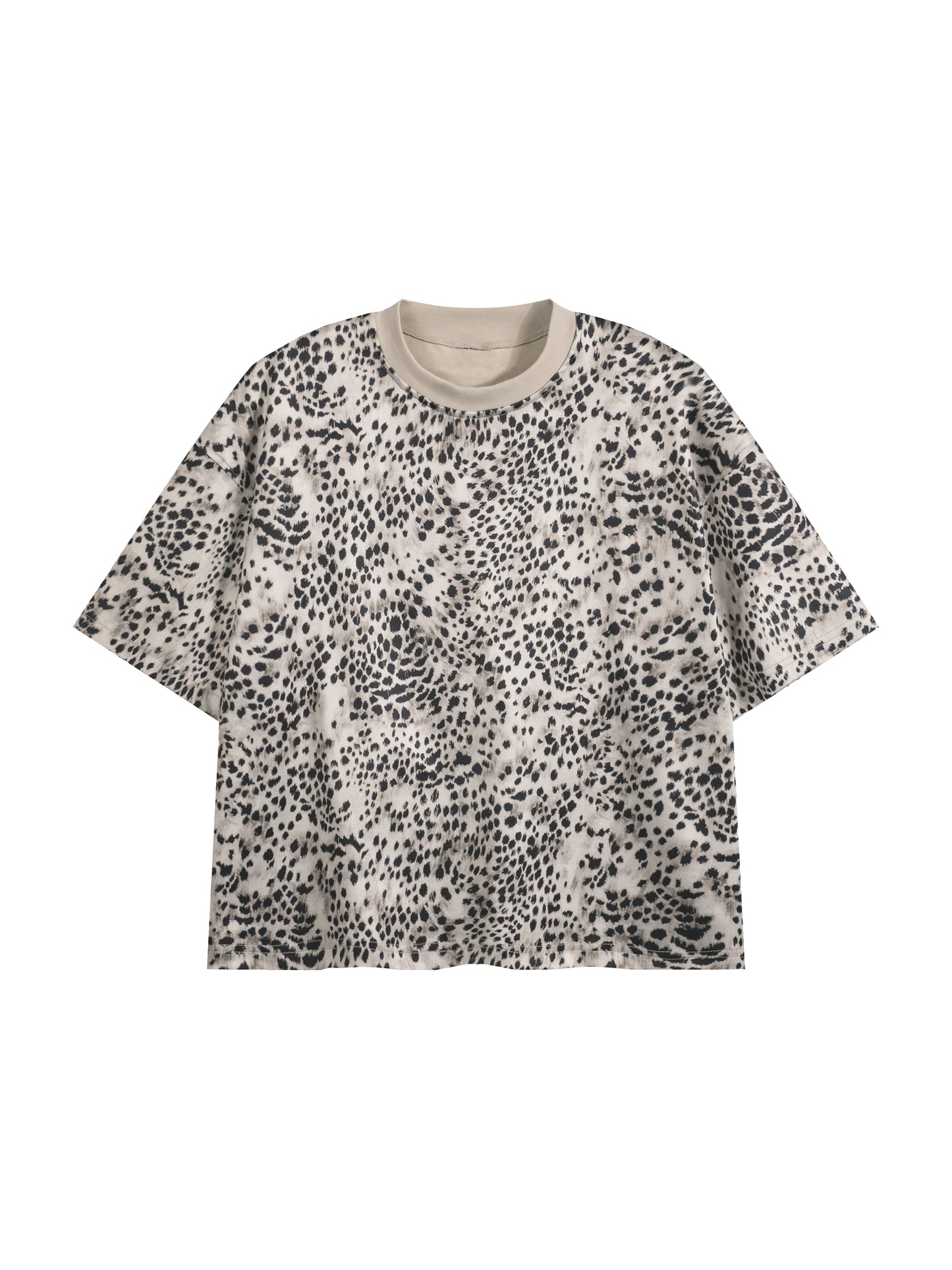 Boxy Leopard Print Shirt